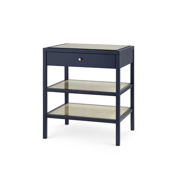  Caanan 1-Drawer Side Table, Midnight Blue 