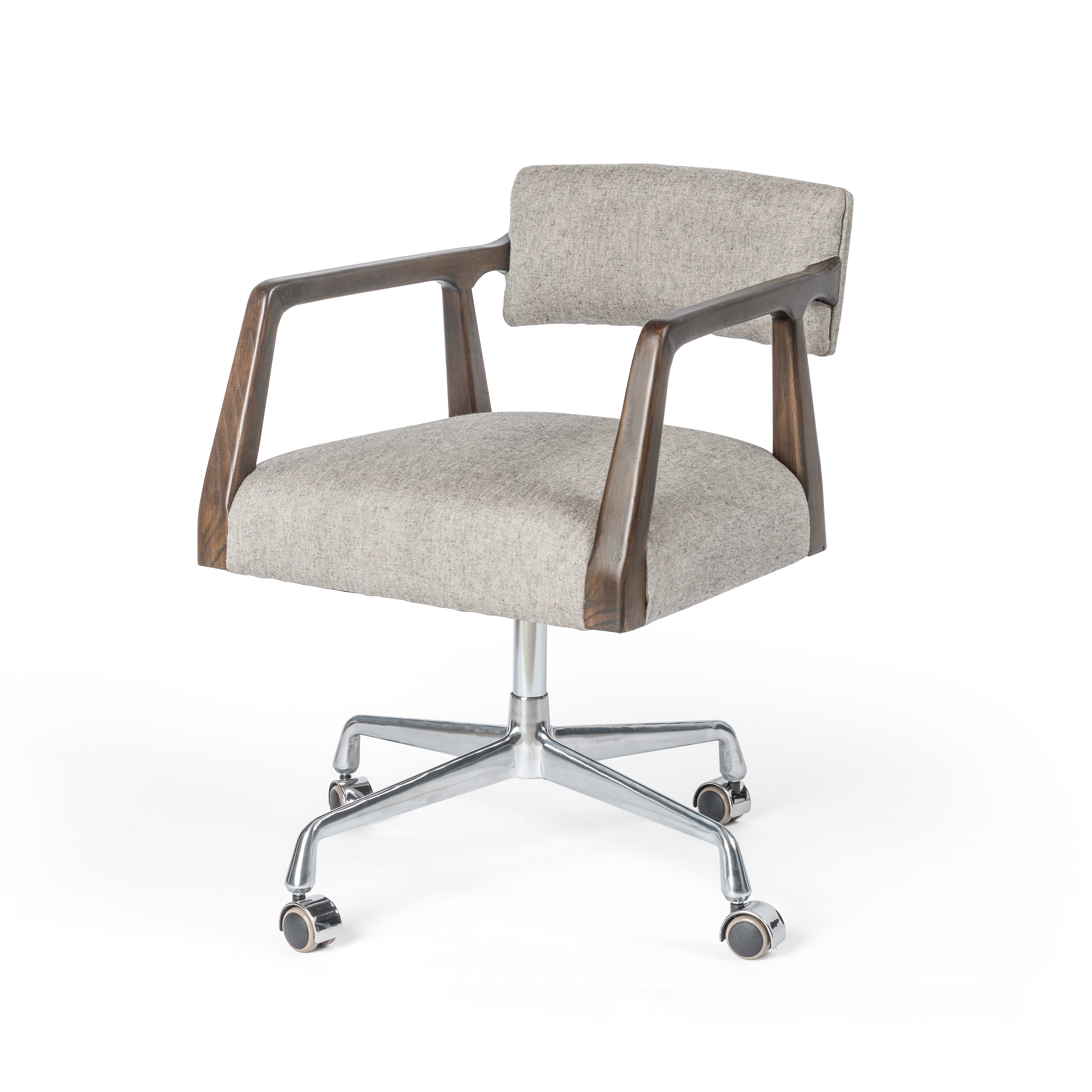  Tyler Desk Chair-Ives White Grey 