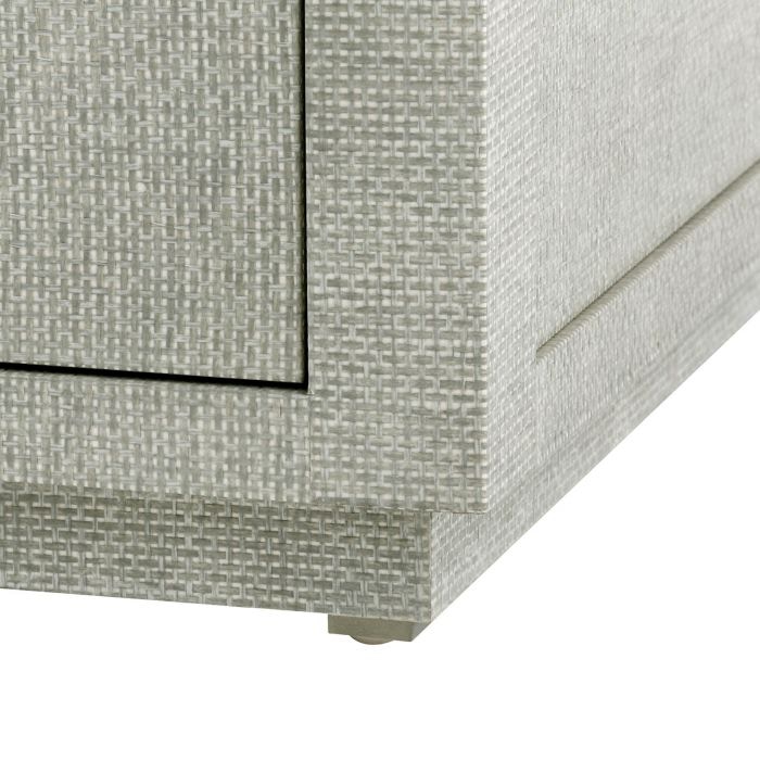  Camilla 2-Drawer Side Table, Moss Gray Tweed 
