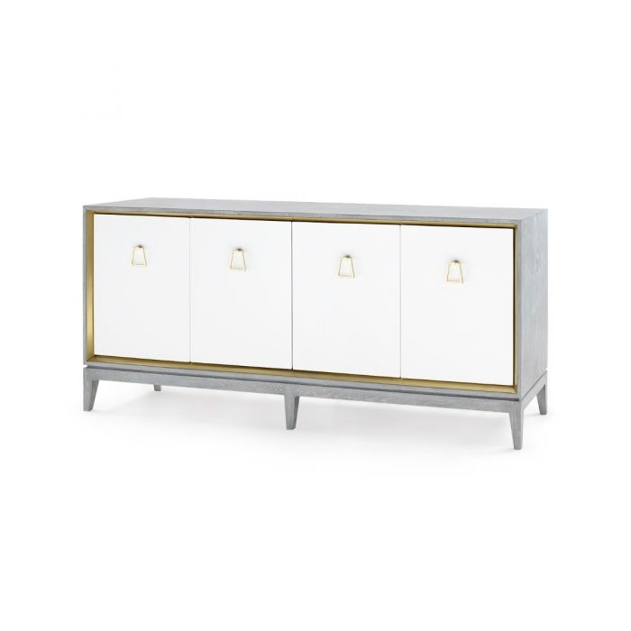  Cameron 4-Door Cabinet, Gray 