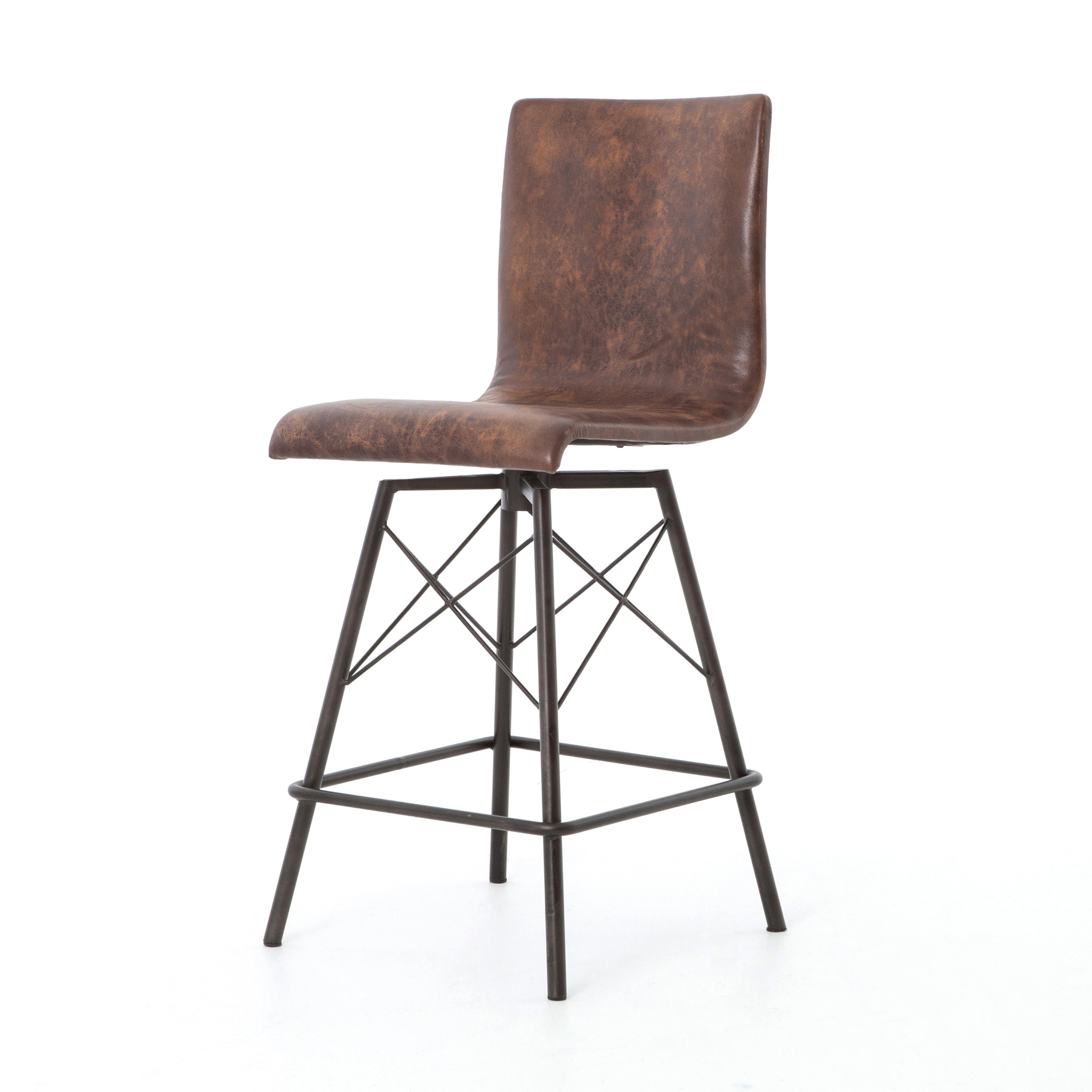  Diaw Counter Stool-Havana/Waxed Black 