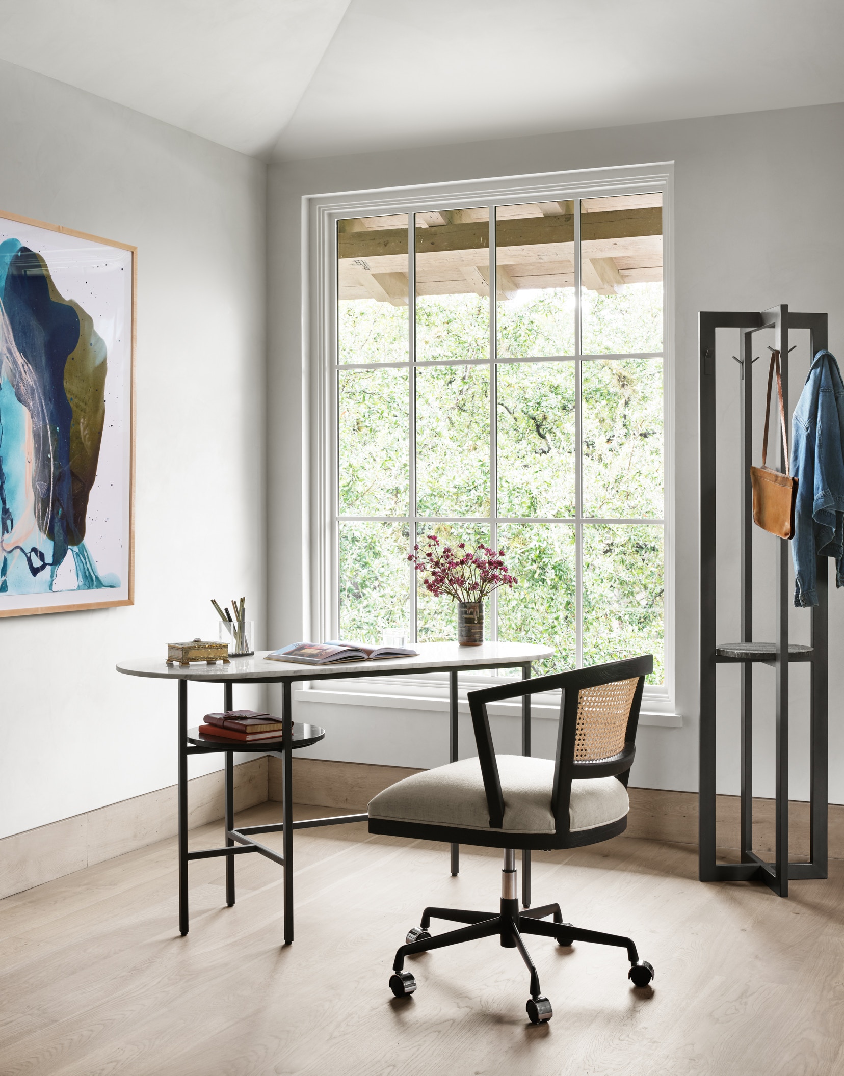 Four Hands Alexa Desk Chair-Savile Flax CTOW-0040203-084P - Studio