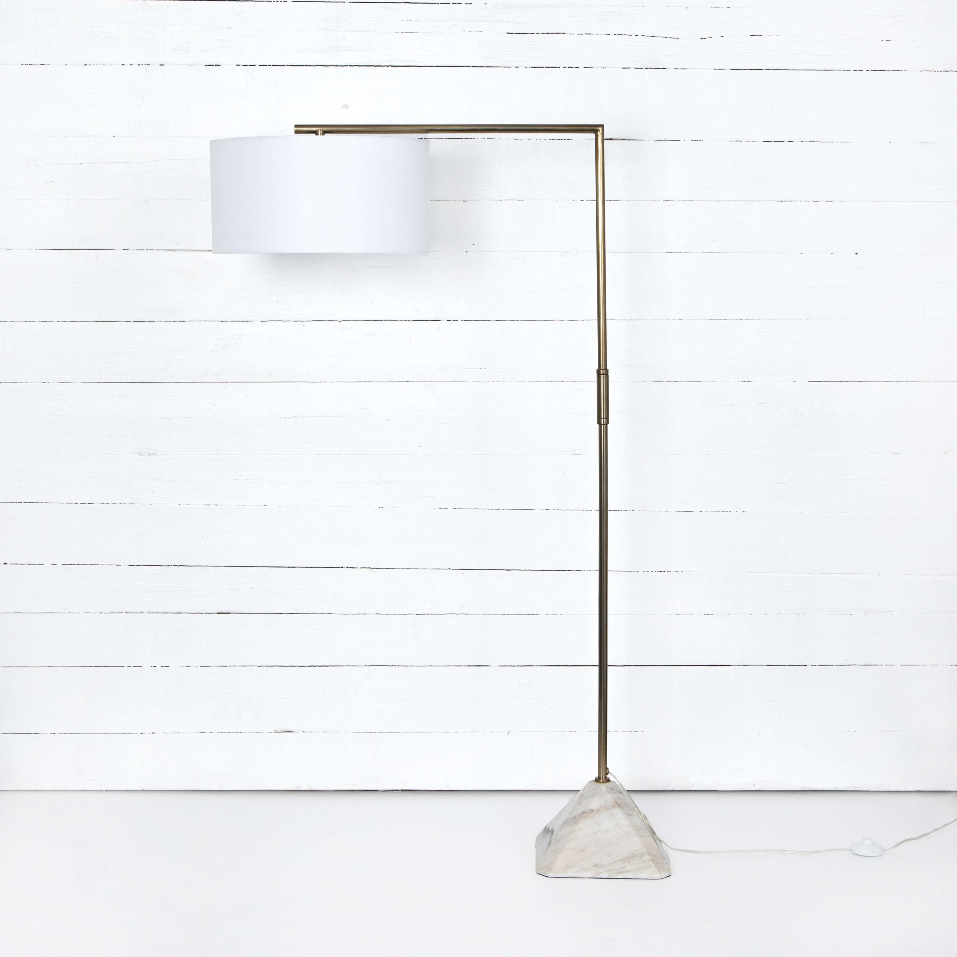  Hartford Floor Lamp-Patina Brass 