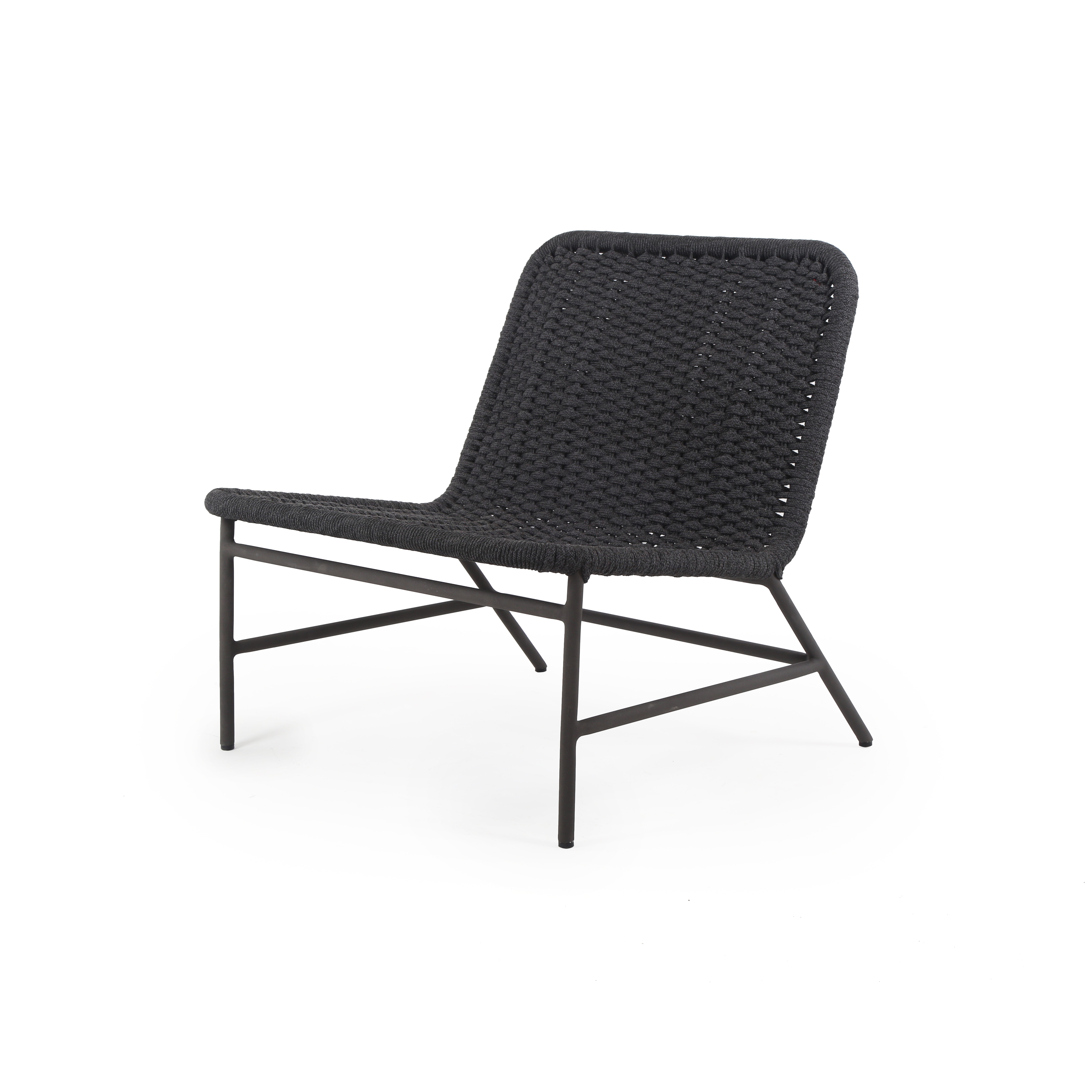 Bruno Outdoor Chair-Dark Grey Rope 