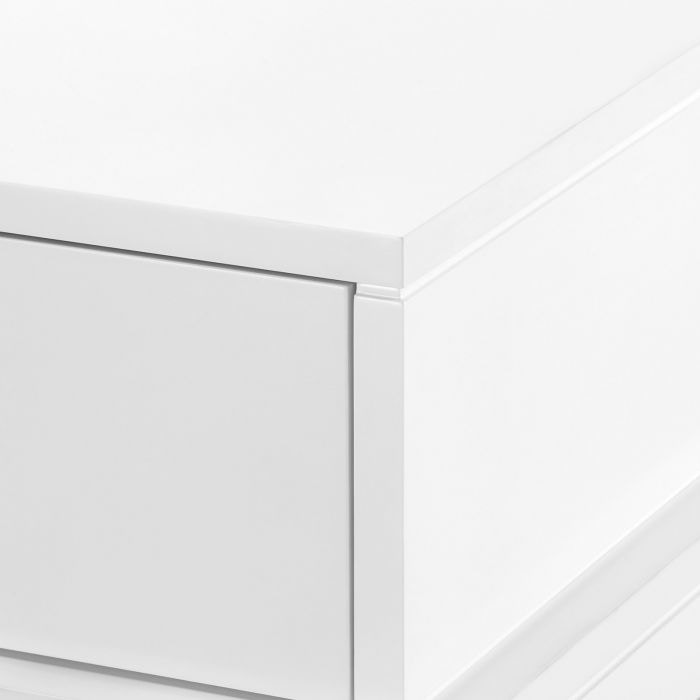  Piedmont 1-Drawer Side Table, White 