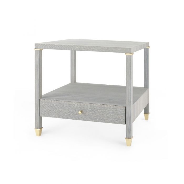 Pascal 1-Drawer Side Table, Slate Blue 