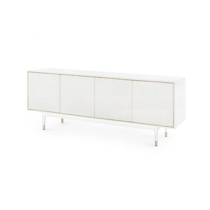  Raymond 4-Door Cabinet, White 