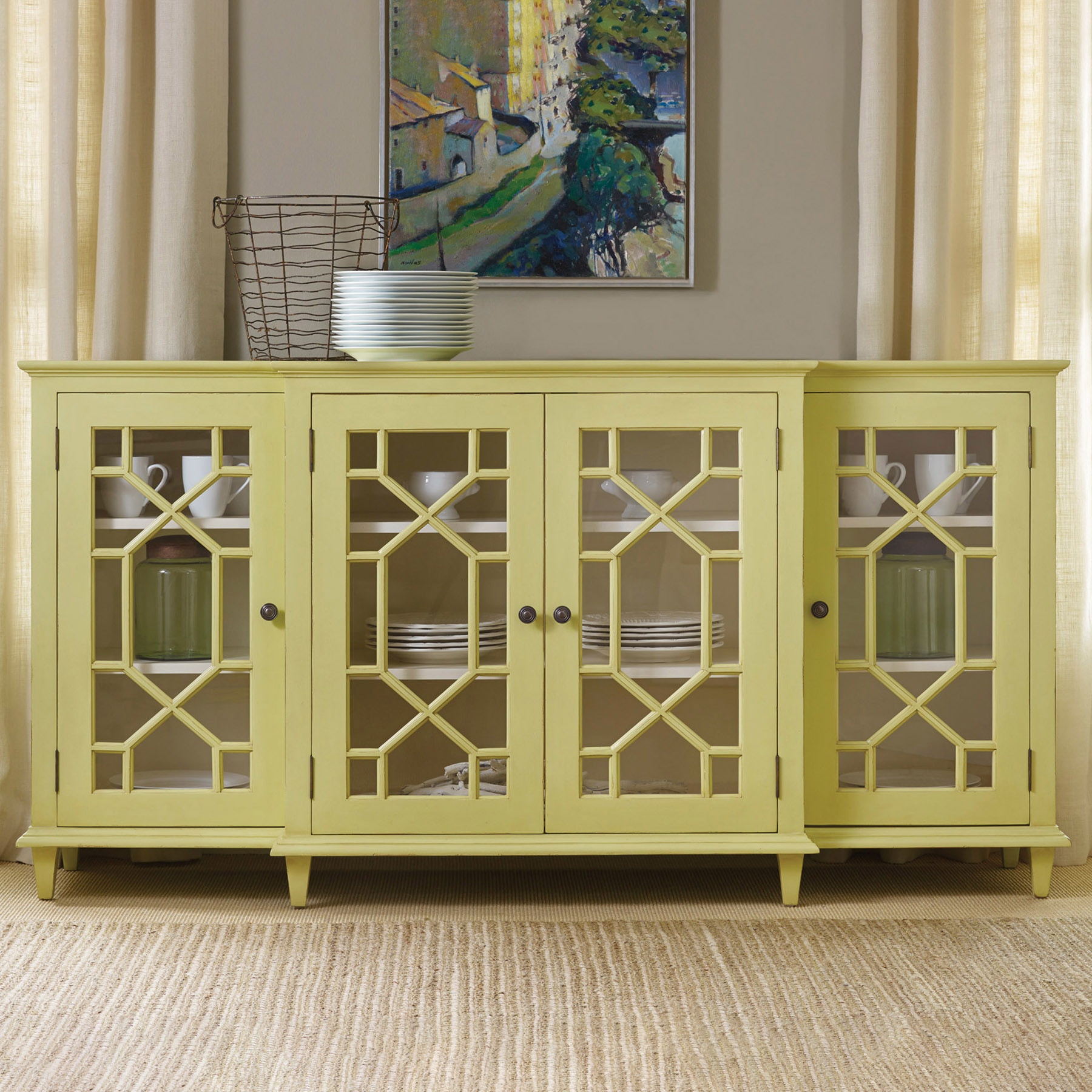  Portland Sideboard With Glass Doors 