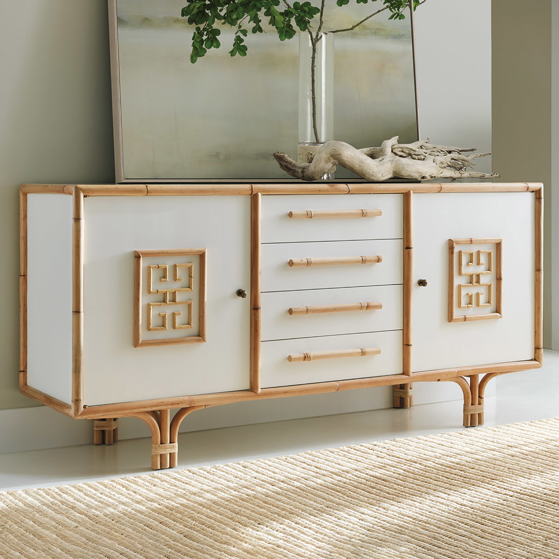  Rattan Sideboard 
