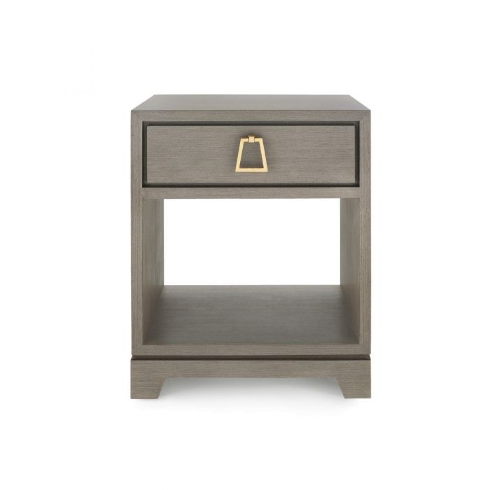  Stanford 1-Drawer Side Table, Taupe Gray 