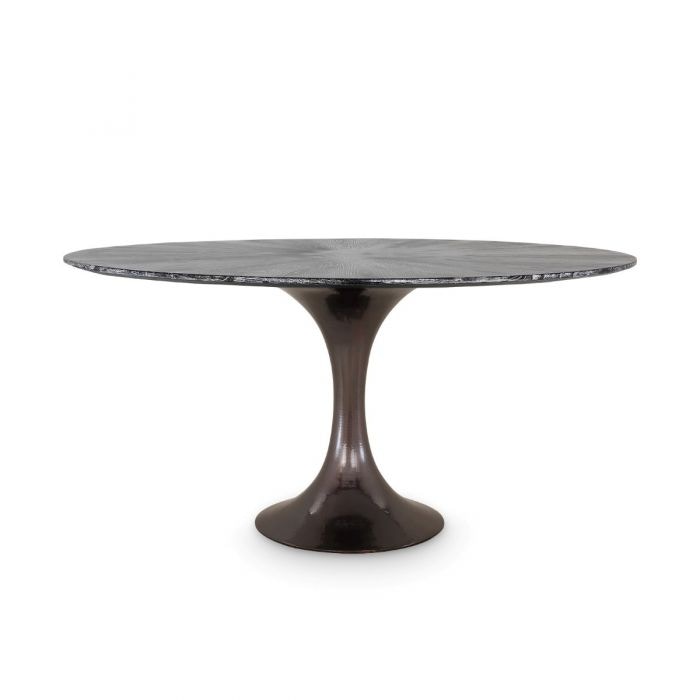  Stockholm 60 Dining Table Top, Black Cerused 