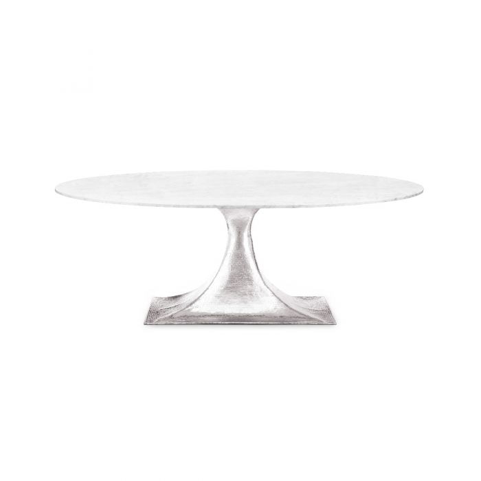  Stockholm 79 Oval Dining Table Top, White 