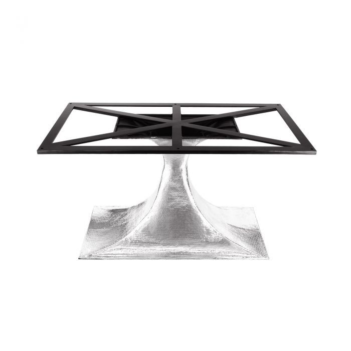  Stockholm Oval Dining Table Base, Nickel 