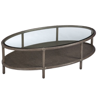 Mcguire Living Room Barbara Barry Ellipse Cocktail Table Mcg 842