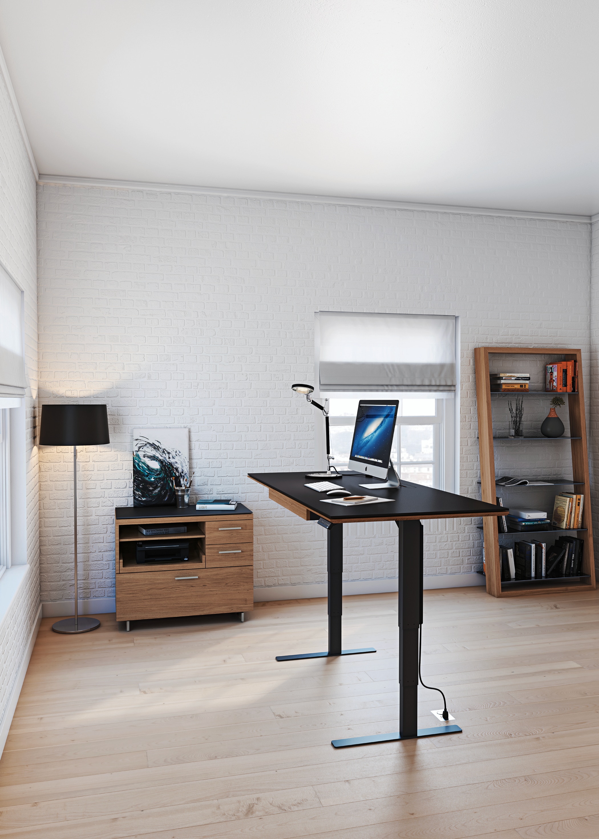 Bdi Home Office Adjustable Standing Desk 6052 6059 Wl Upper Room