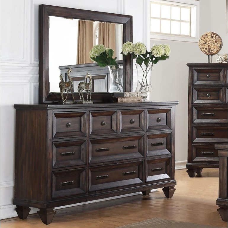 Shop Our Sevilla Nine Drawer Dresser And Mirror By New Classic