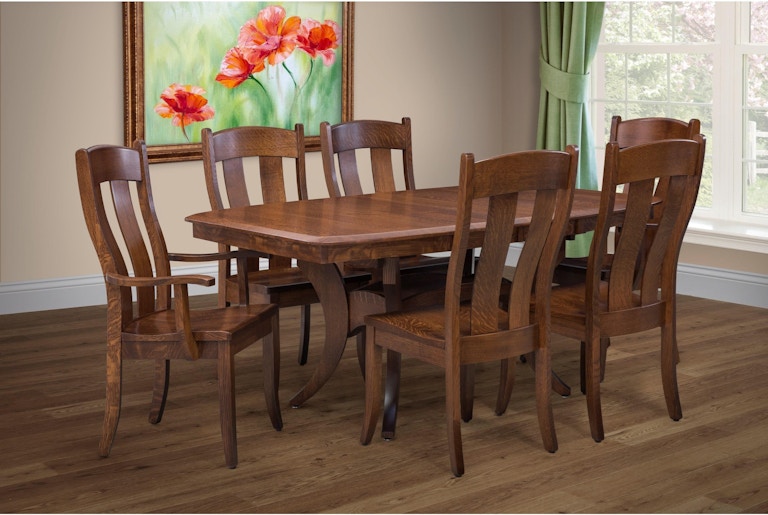 Shop Our Fort Knox Amish Made Table And 4 Side Chairs Custom Wood
