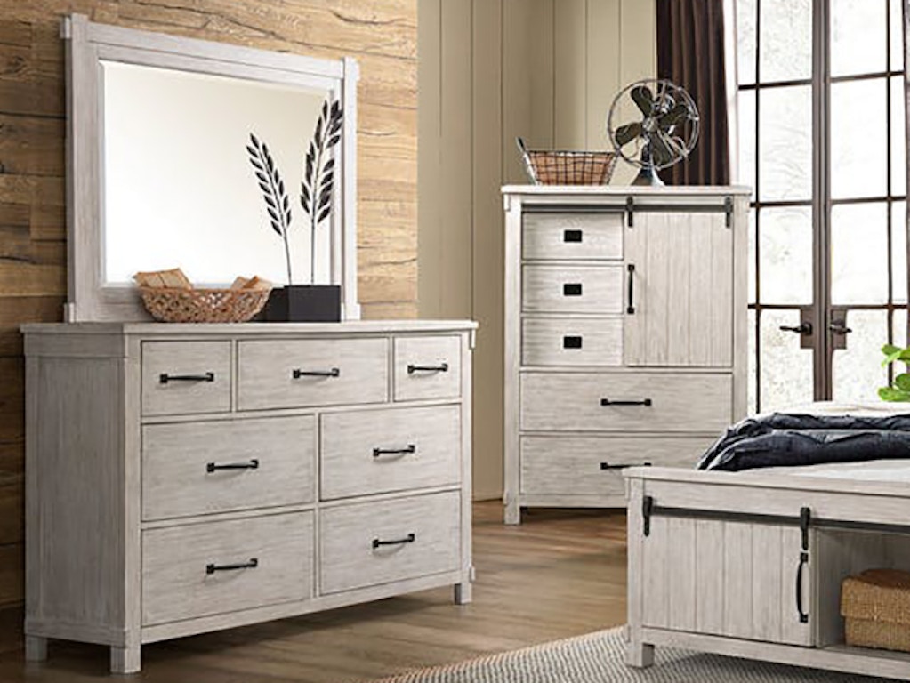 Shop Our Scott Antique White Dresser And Mirror By Elements