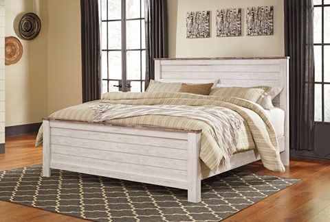Ashley Bedroom Eastern King Panel Bed PKB267EKP Evans Furniture