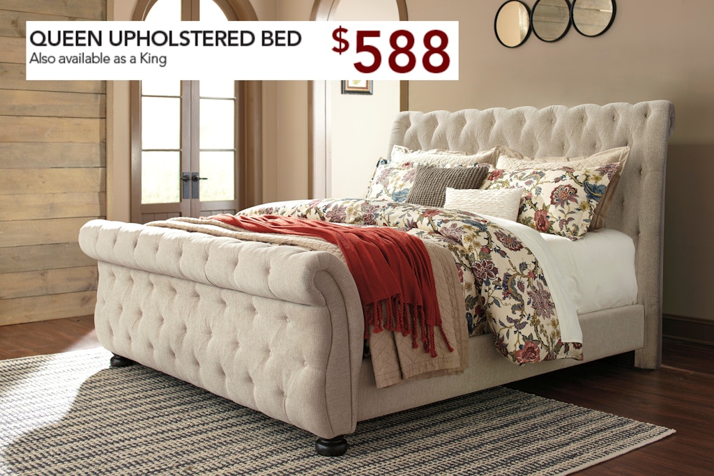 Signature Design by Ashley Bedroom Queen Upholstered Headboard 