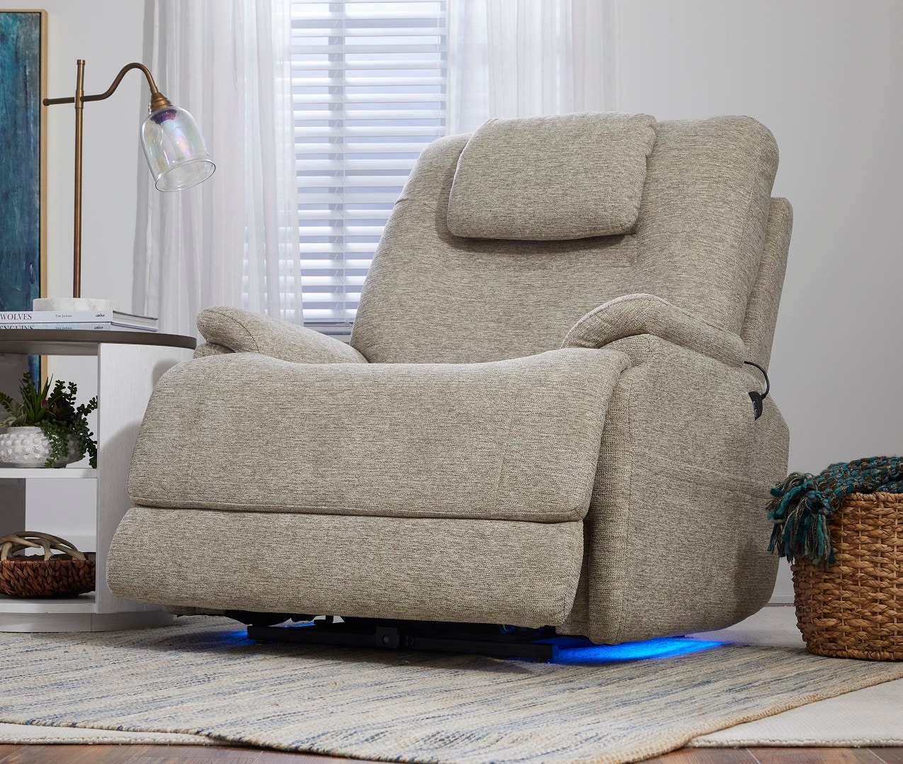Flexsteel Zecliner Model 2 Power Lift Rec with Power Headrest/Lumbar/Heat/Mass 1092-55P5/358-80