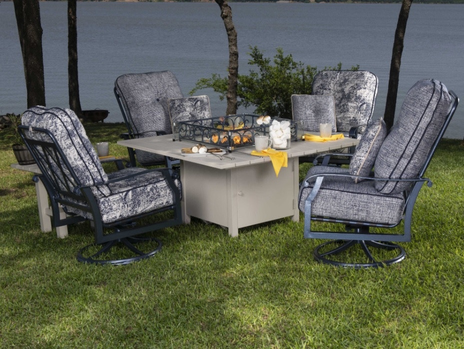 Woodard Patio Furniture Cortland Large Swivel Rocking Lounge Chair 4Z0677