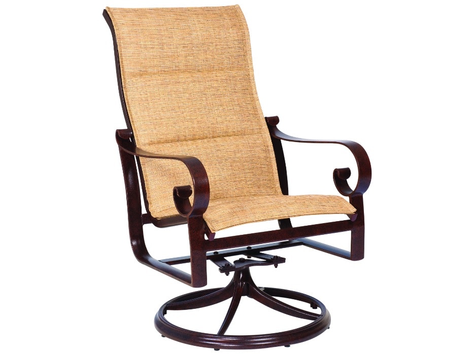 Woodard Patio Furniture Beldon Padded Sling Swivel Chair 620566