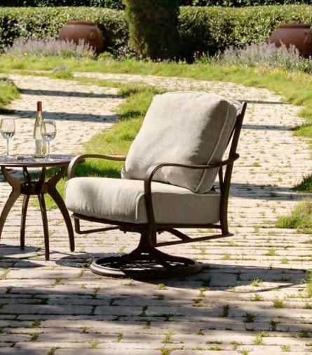 Woodard Patio Furniture Apollo Swivel Rocking Lounge Chair 7U0477