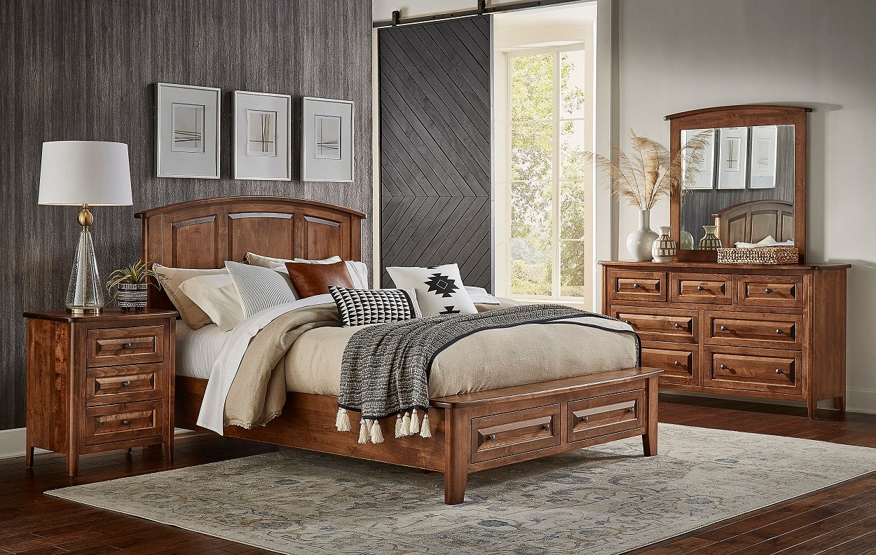 Archbold Furniture Amish Made Customizable Bedroom Set AE-CARSON