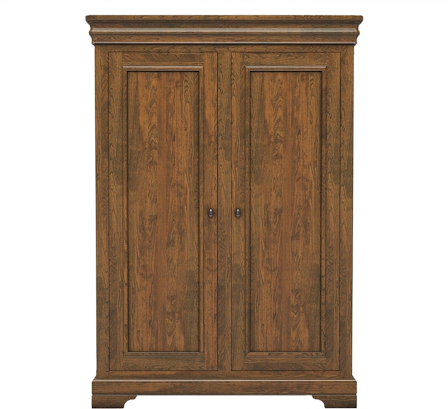 Woodley Brothers Mfg. Louis Philippe Louis Philippe Two Door Wardrobe LOU-WRDRB