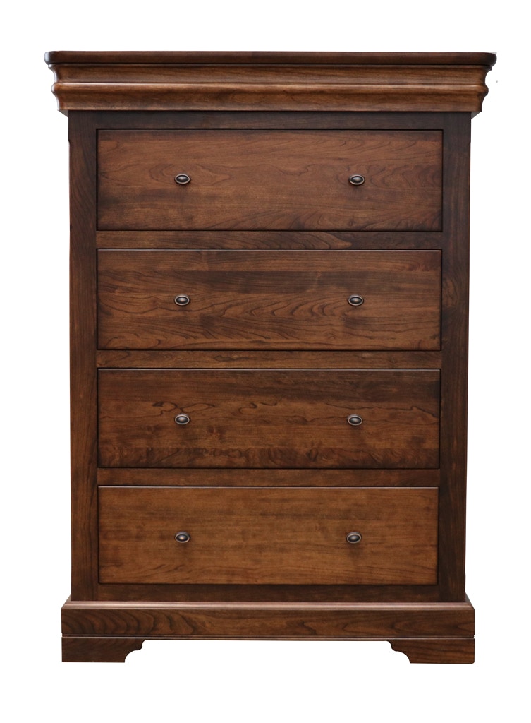 Woodley Brothers Mfg. Louis Philippe 4 Drawer Chest LOU-4DRCH