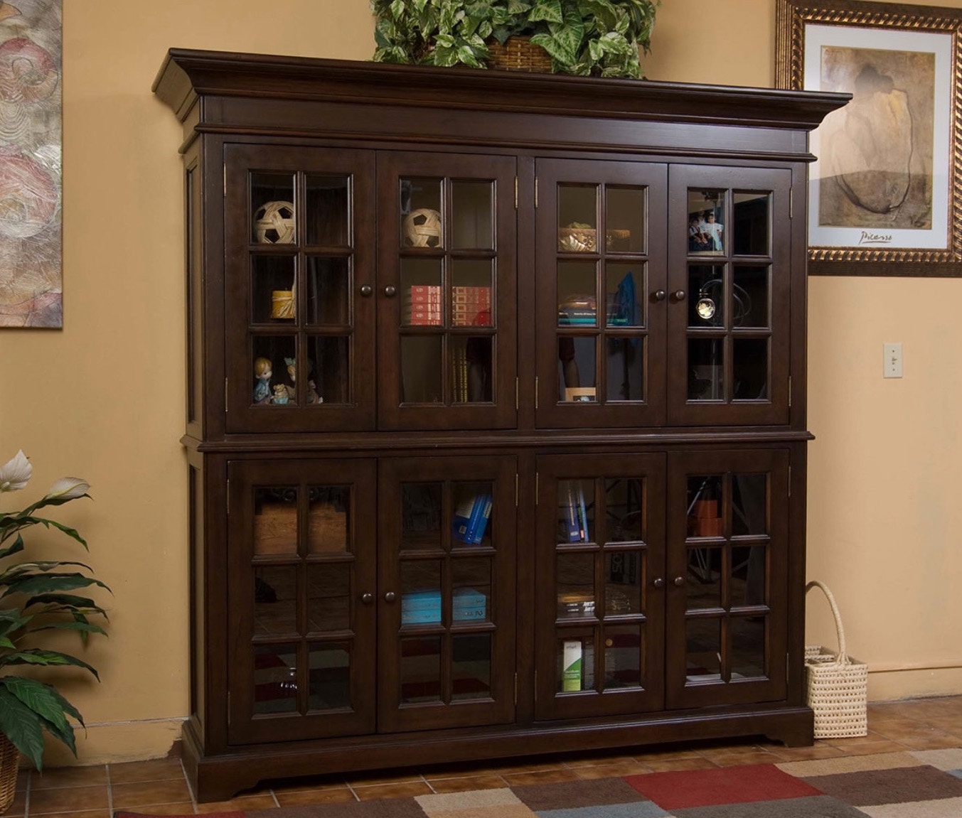 North American Wood Furniture Door Bookcase Smithsonian Horizontal