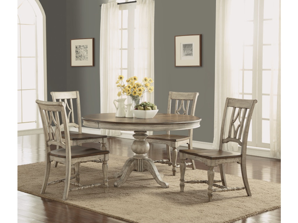Flexsteel Table And 4 Chairs Plymouth Dining Set
