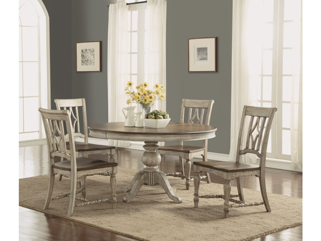 flexsteel table and 4 chairs plymouth dining set