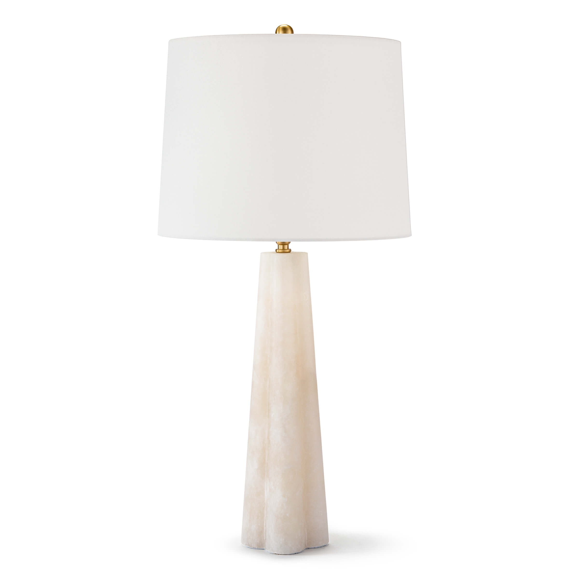  Quatrefoil Alabaster Table Lamp Small 