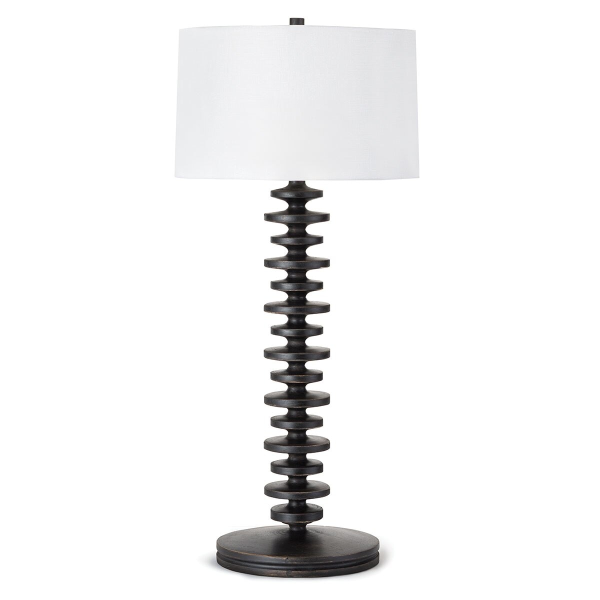  Fishbone Buffet Table Lamp (Ebony) 