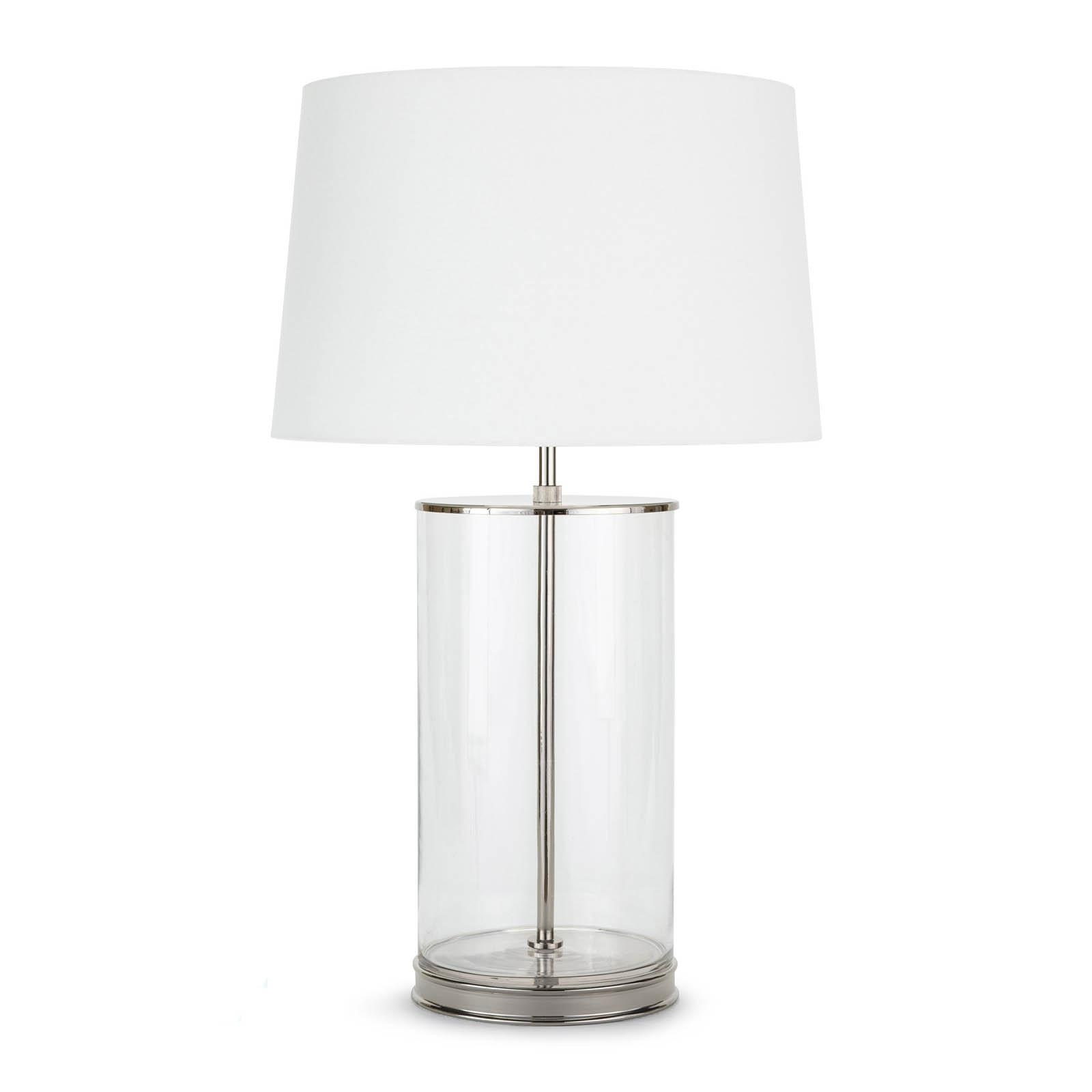  Magelian Glass Table Lamp (Polished Nickel) 