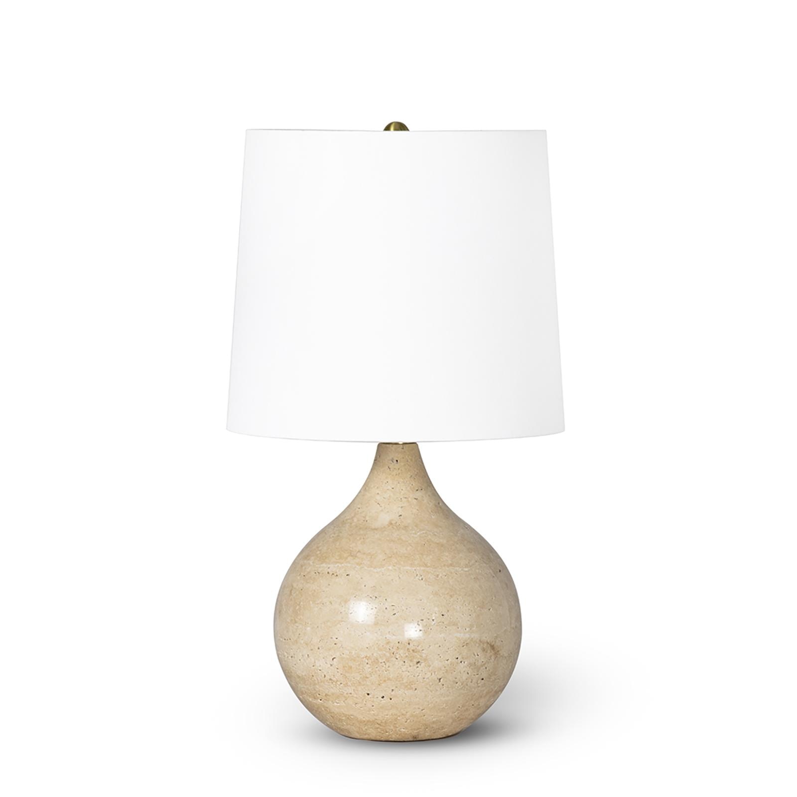  Noa Travertine Mini Lamp (Natural) 