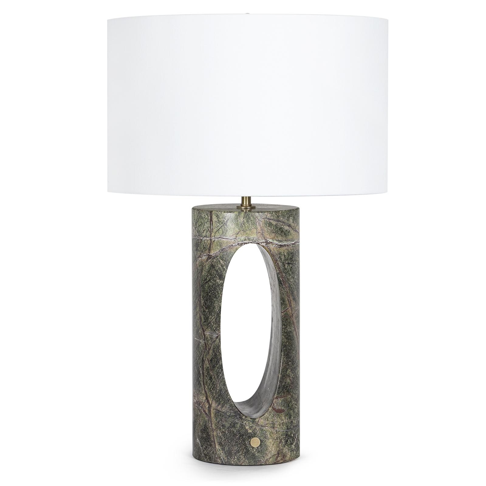  Portia Marble Table Lamp (Green) 