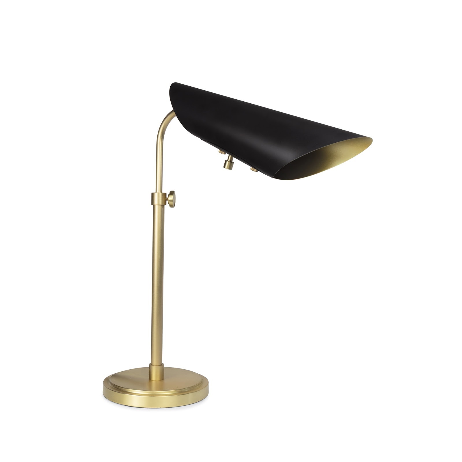  Vest Table Lamp (Blackened Brass and Natural Brass) 