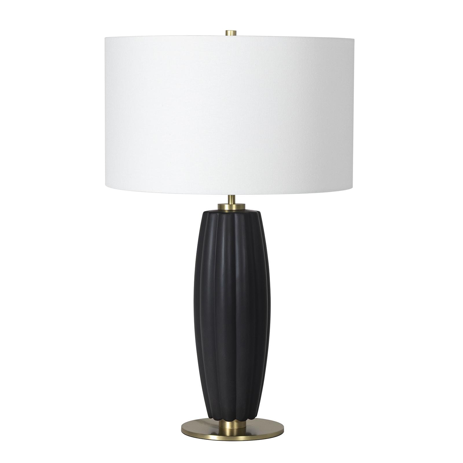  Crocus Ceramic Table Lamp (Black) 