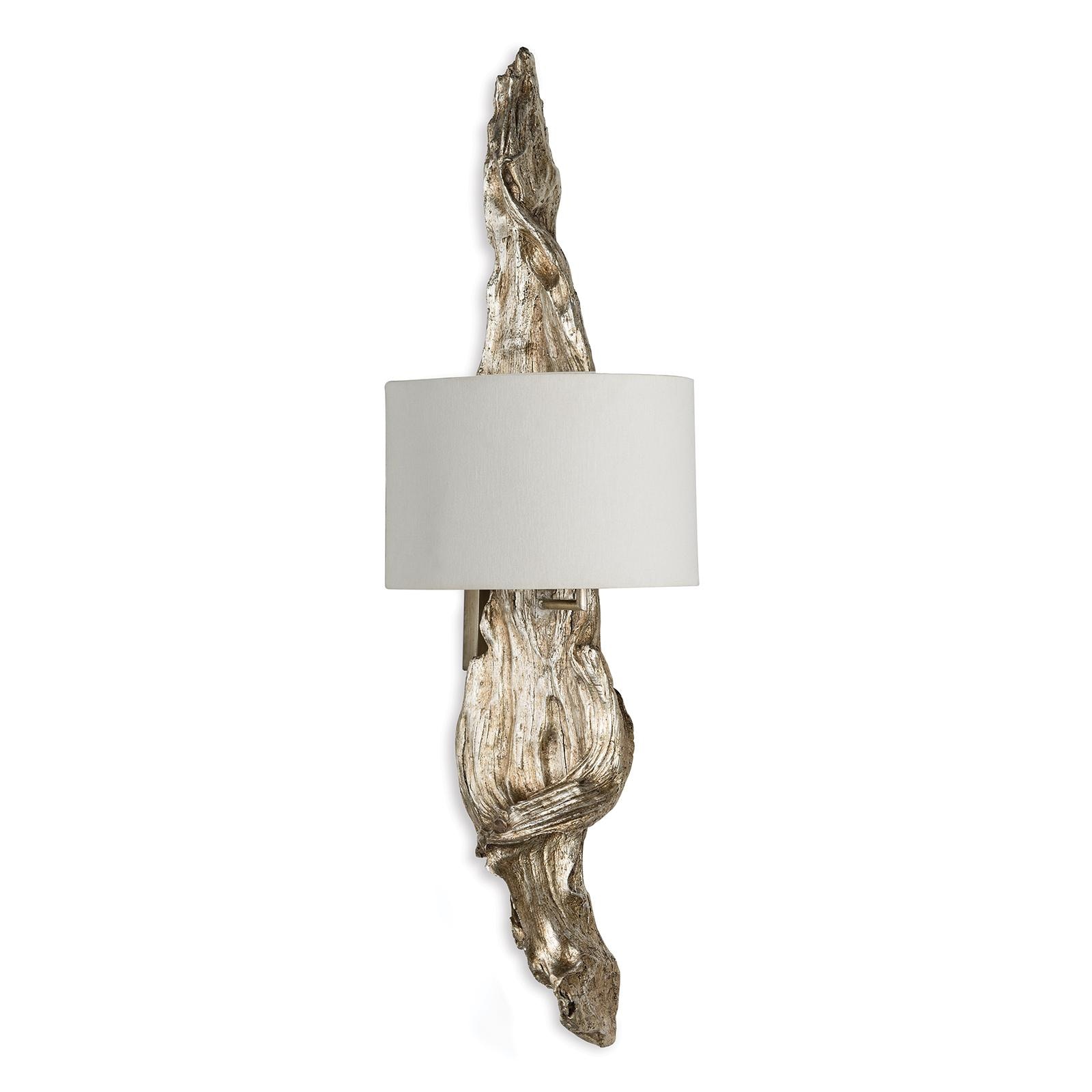 Driftwood Sconce (Ambered Silver Leaf) 