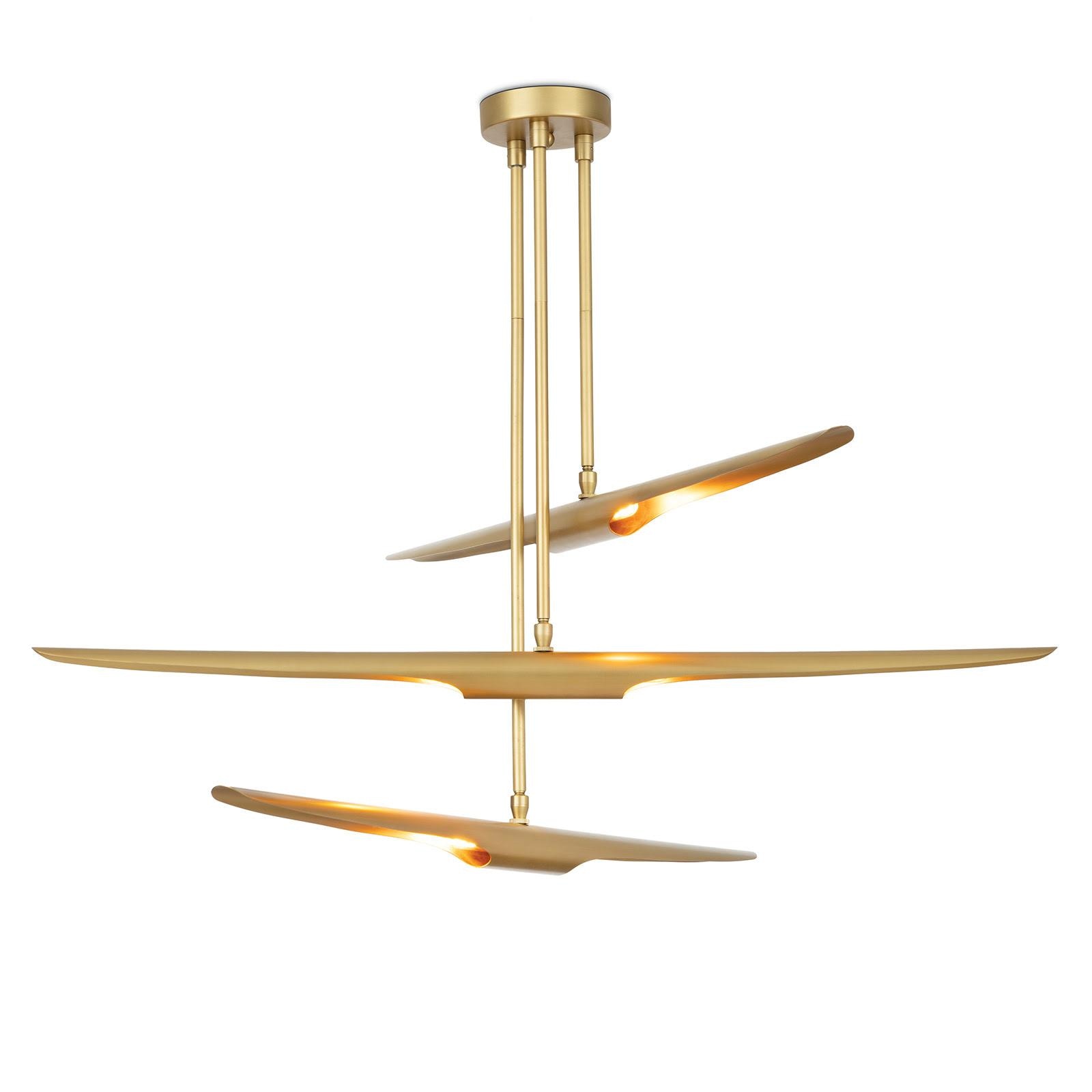  Concorde Chandelier (Natural Brass) 