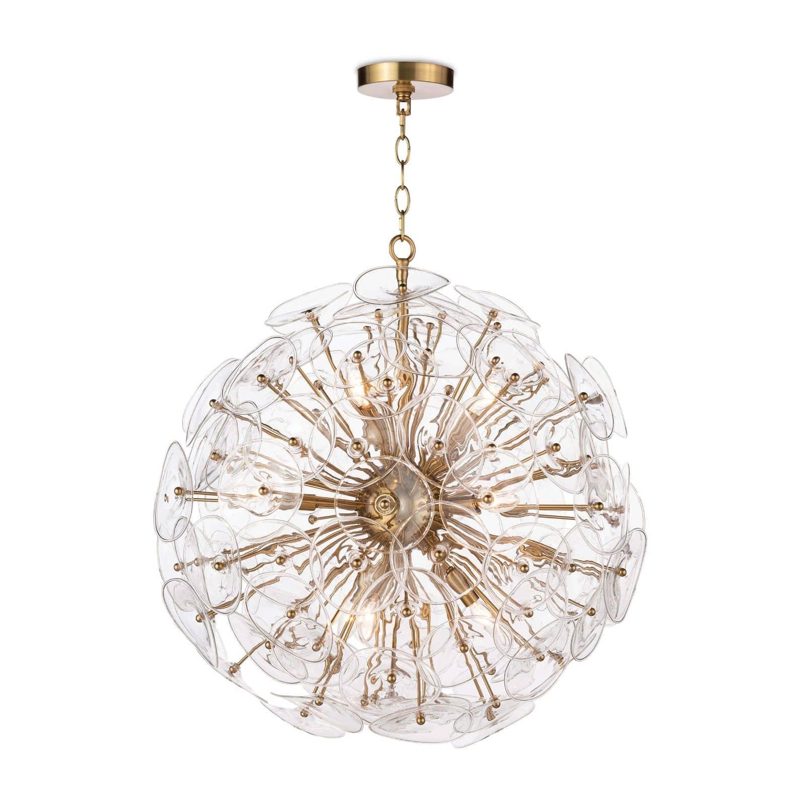  Poppy Glass Chandelier Small (Clear) 