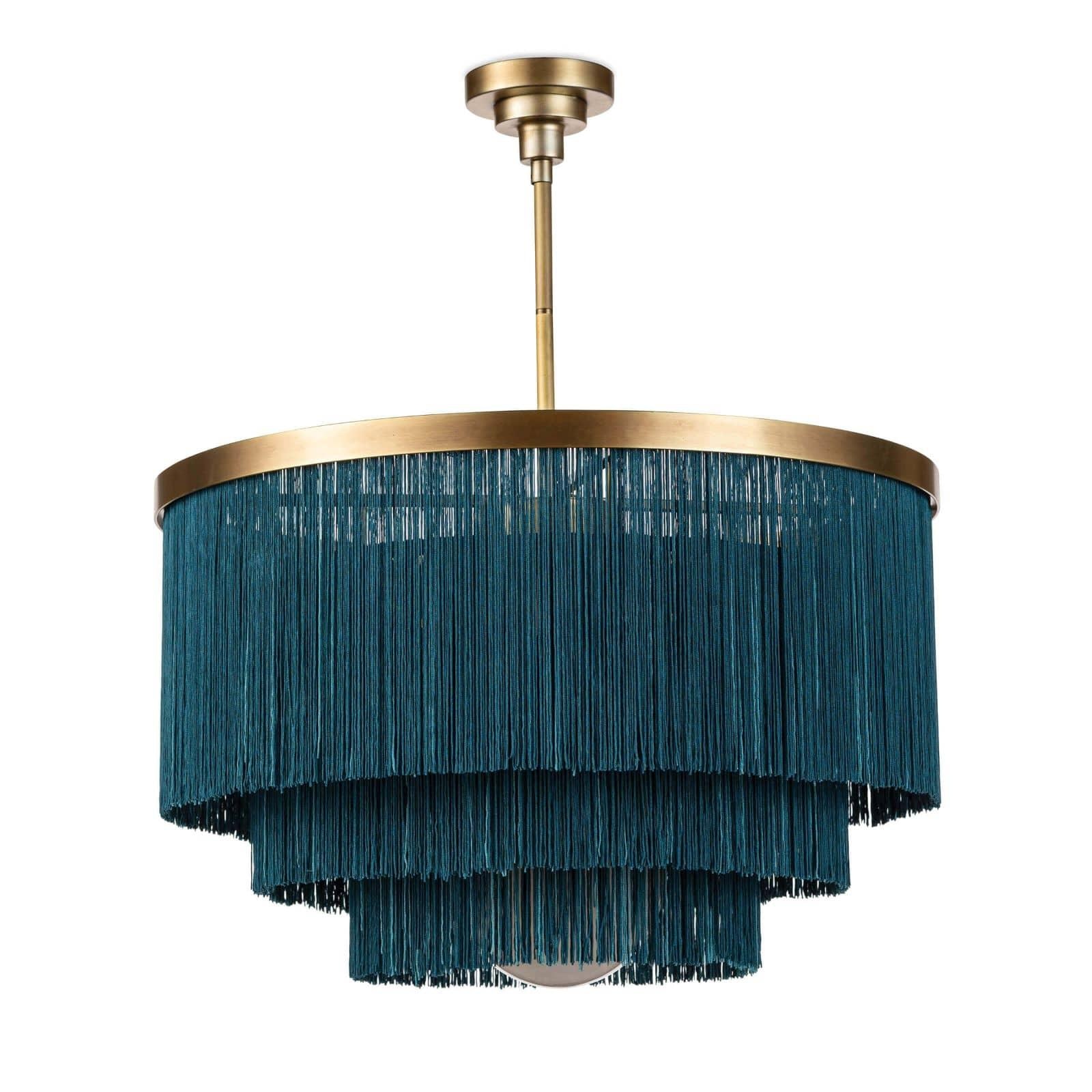  Cabaret Fringe Chandelier (Peacock) 