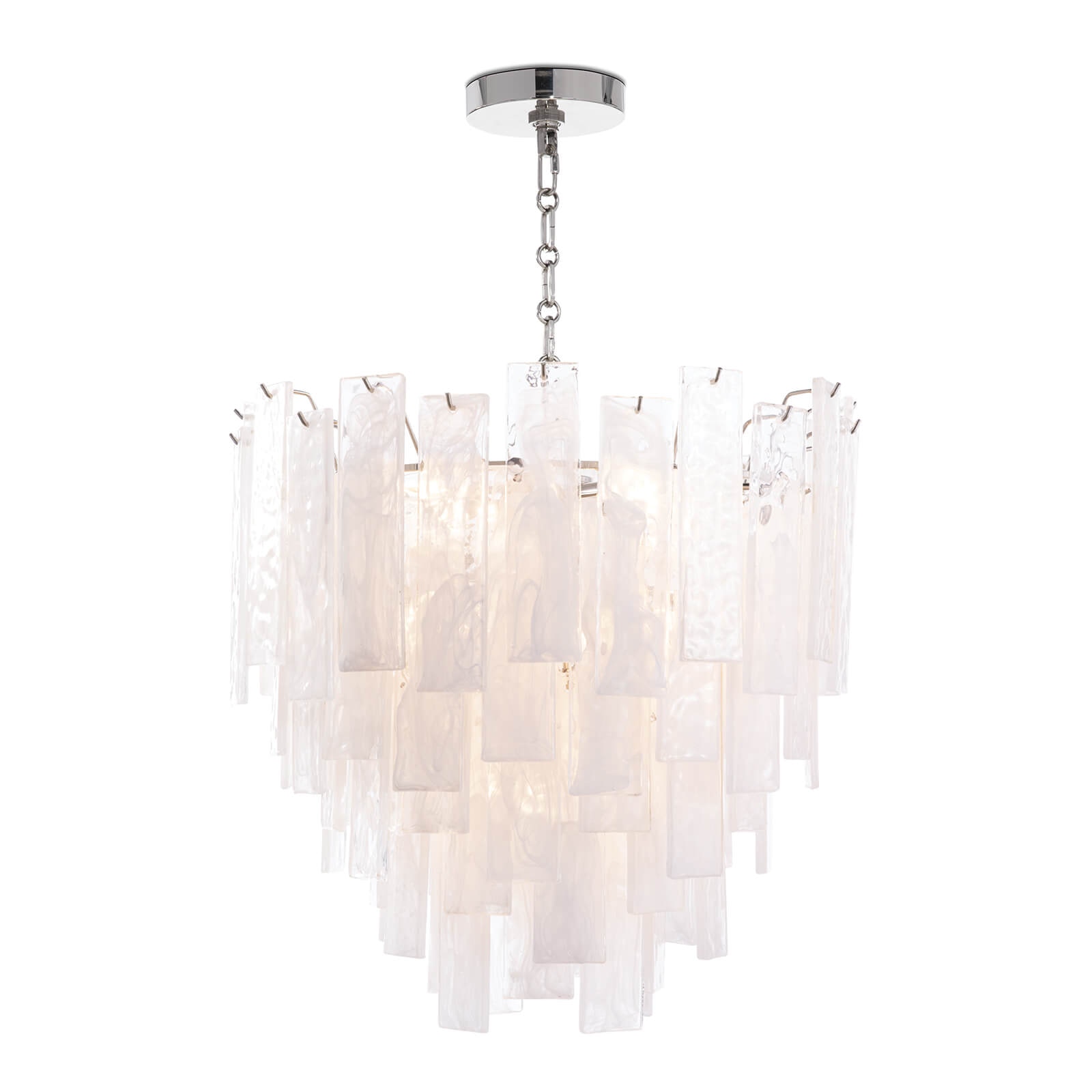  Glacier Chandelier Small (Polished Nickel) 