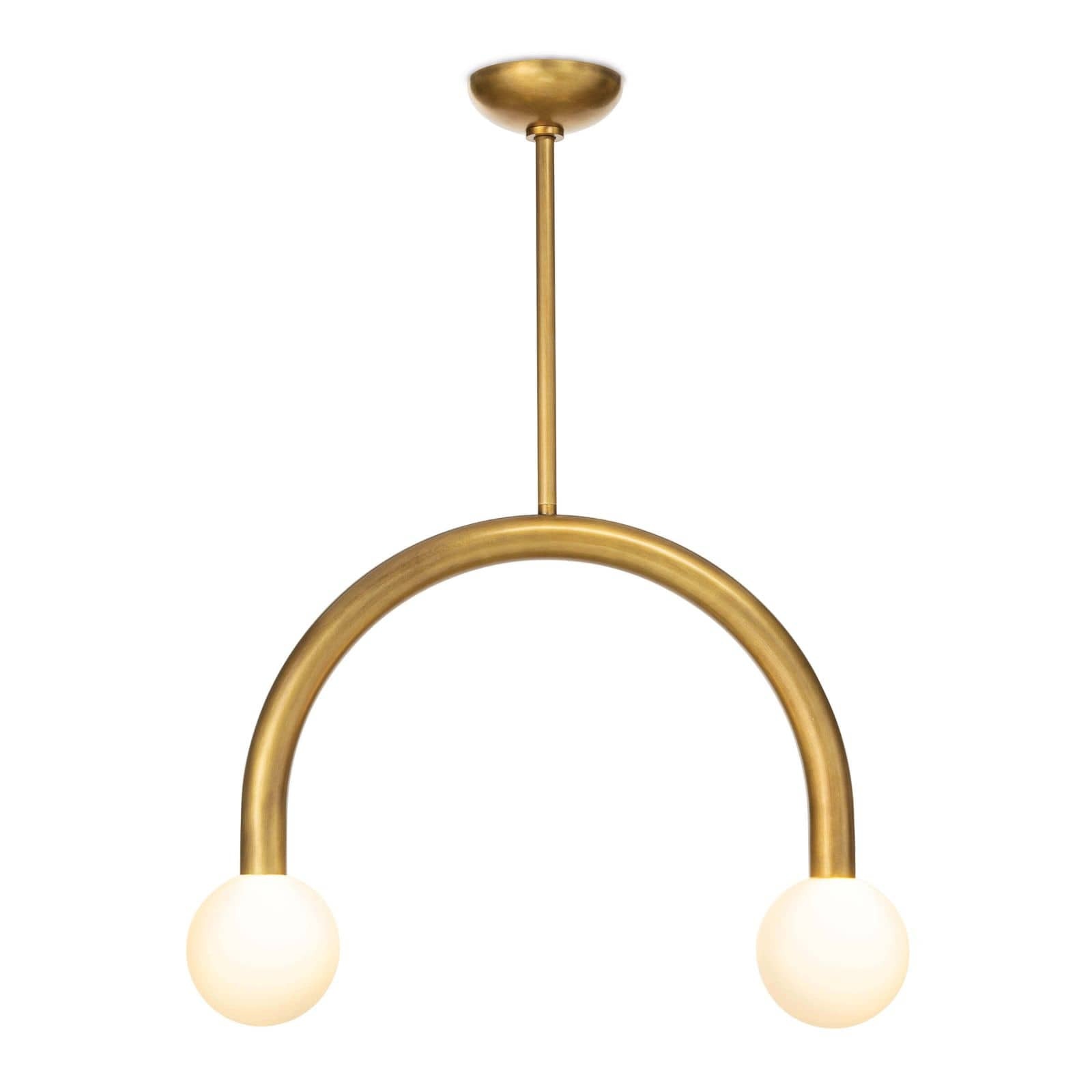  Happy Pendant Small (Natural Brass) 