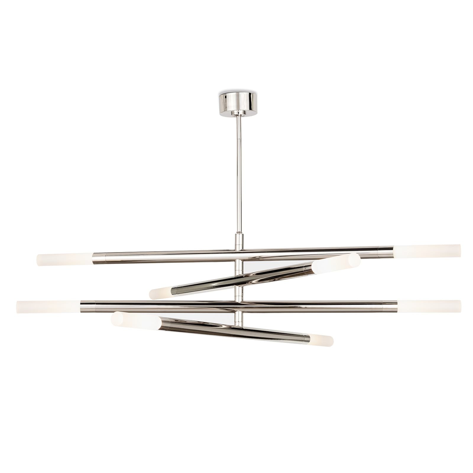  Wick Chandelier (Polished Nickel) 