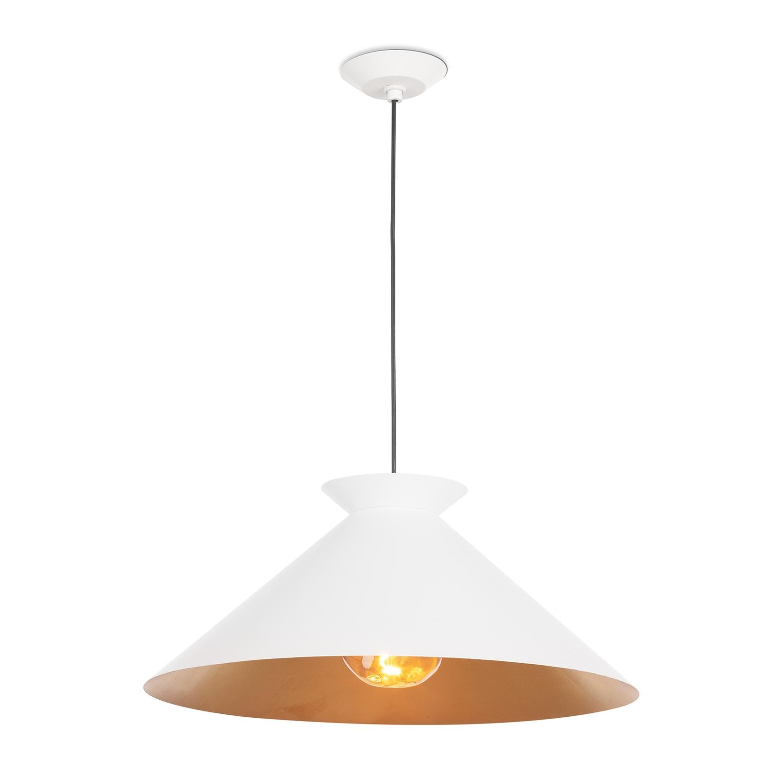  Viggo Pendant Large (White and Gold) 