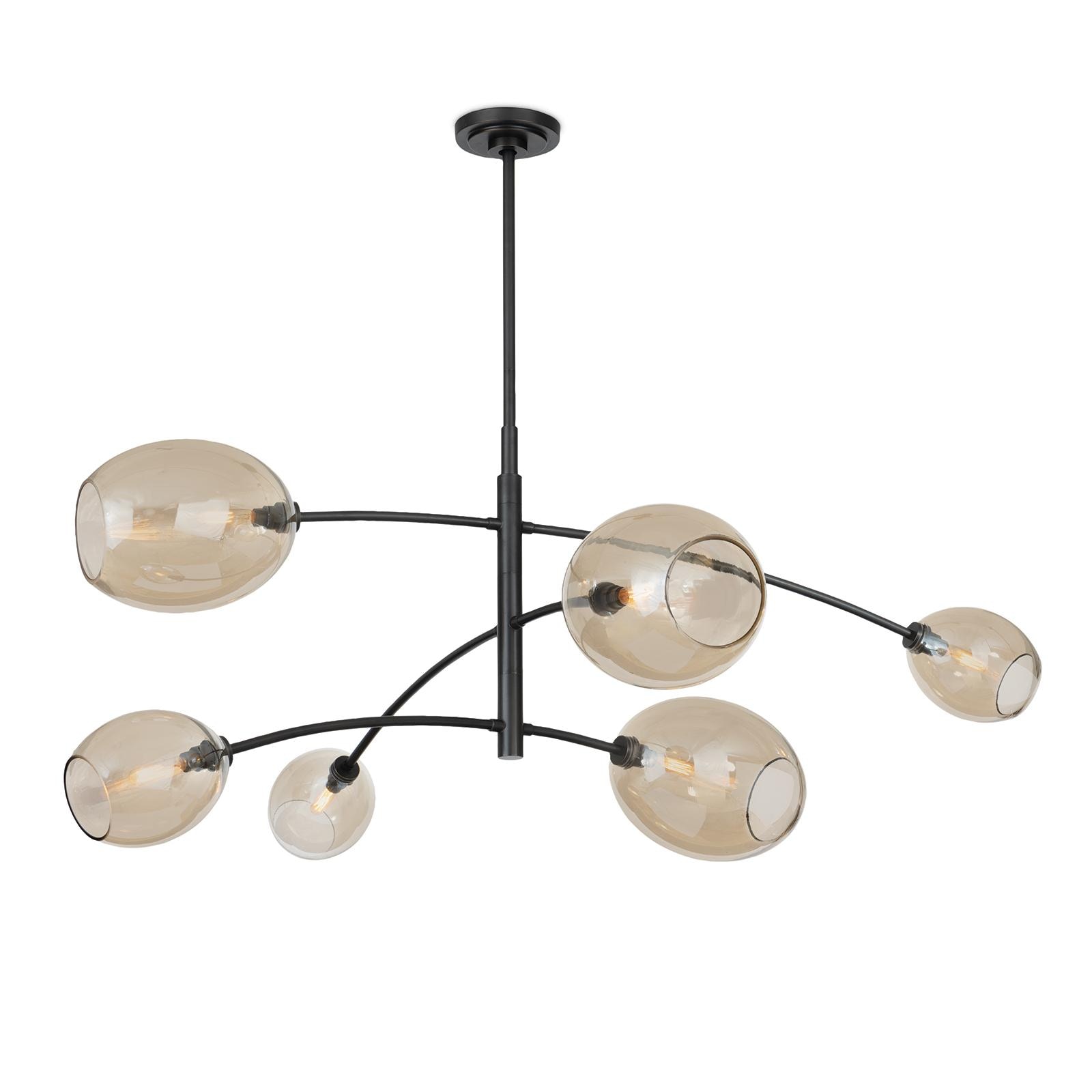  Artemis Chandelier (Oil Rubbed Bronze with Champagne Glass) 
